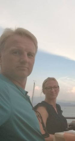 Flemming Rasmussen with his wife Kirsten Dolberg.